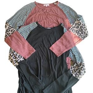 Set of 2 BHome Maternity Cotton Long Sleeve Tops
